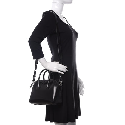 Givenchy Shiny Lord Calfskin Mini Antigona Black 2 of 10