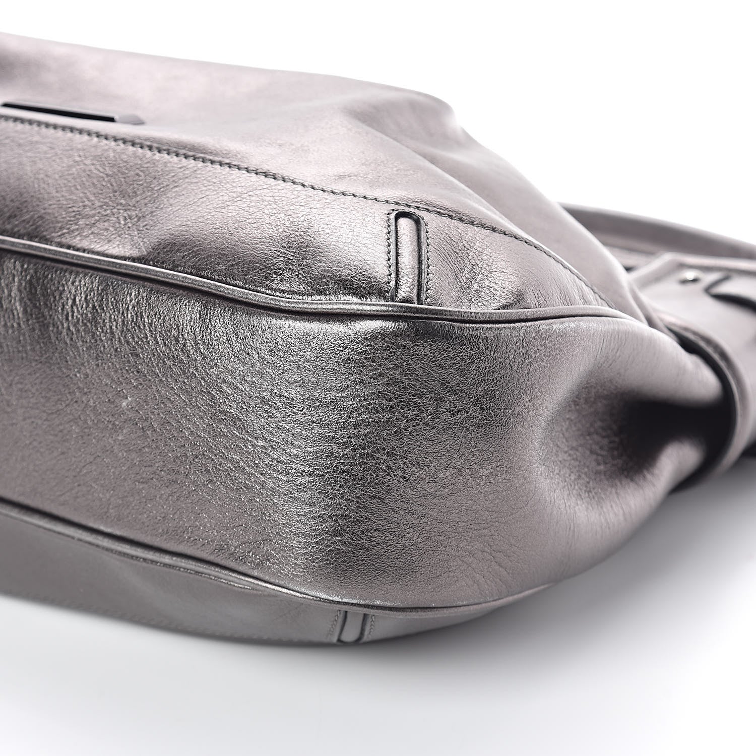 Burberry Metallic Calfskin Shoulder Bag Anthracite 9 of 9