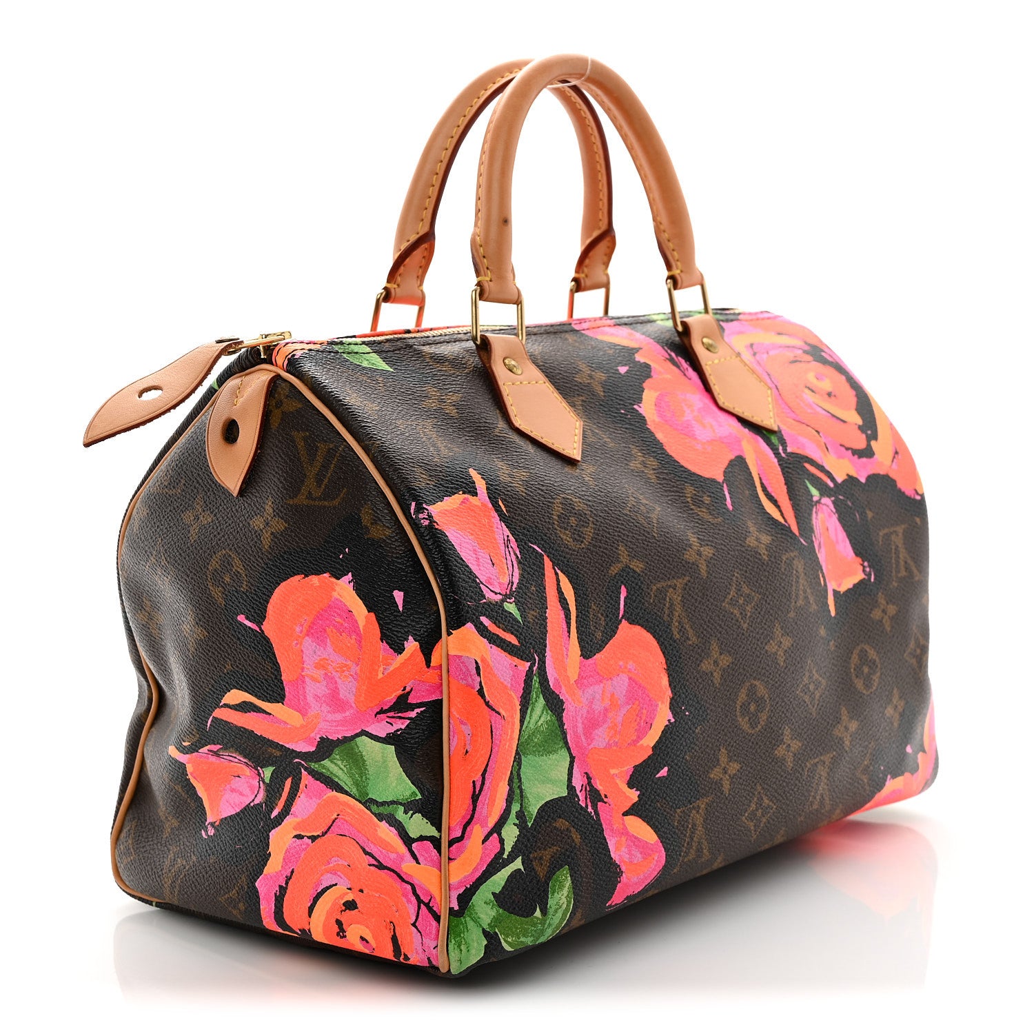 Louis Vuitton Monogram Roses Speedy 30 3 of 11
