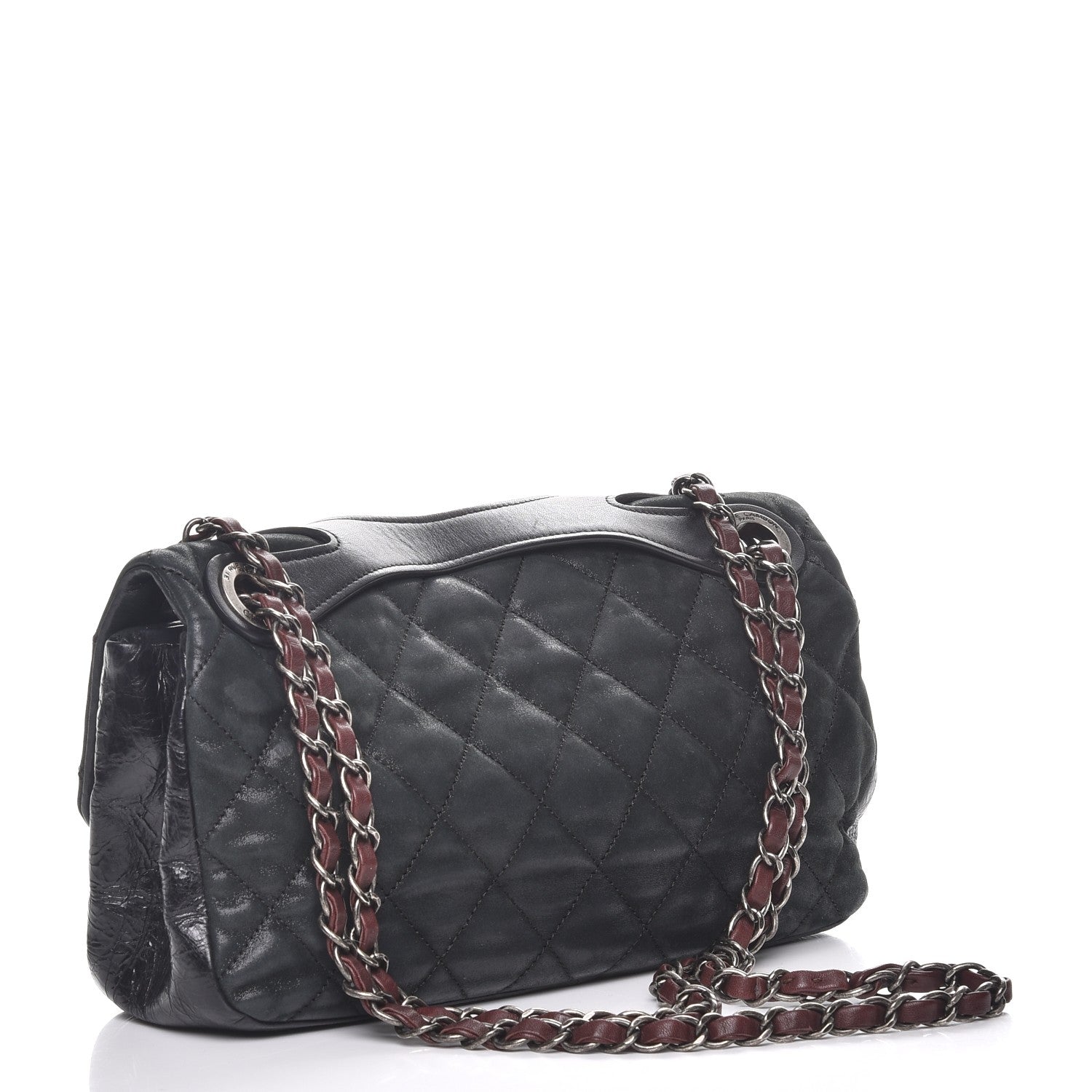 Chanel Iridescent Calfskin Medium In The Mix Flap Black 4 of 9