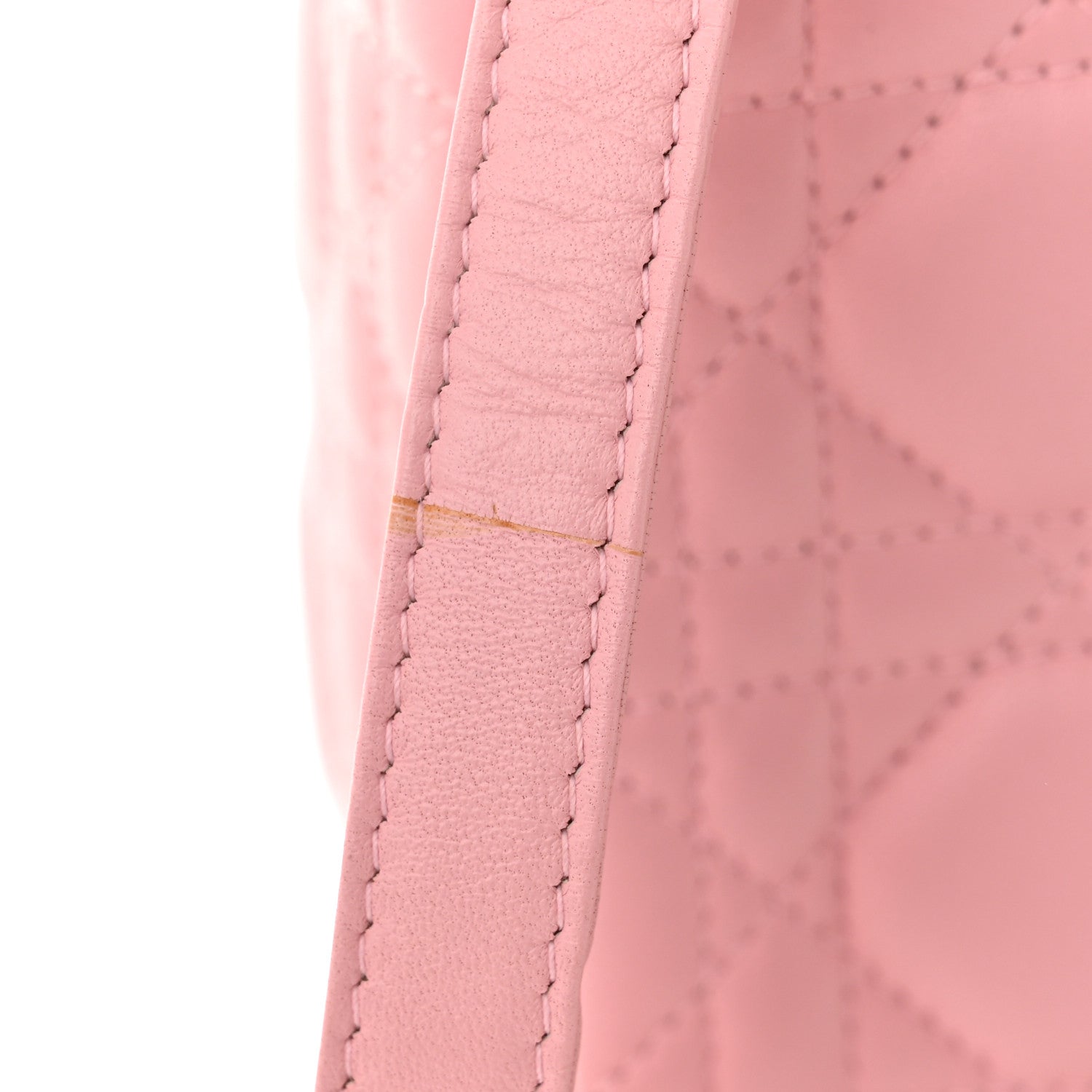 Christian Dior CHRISTIAN DIOR Lambskin Cannage Medium Lady Dior Pink 10 of 10