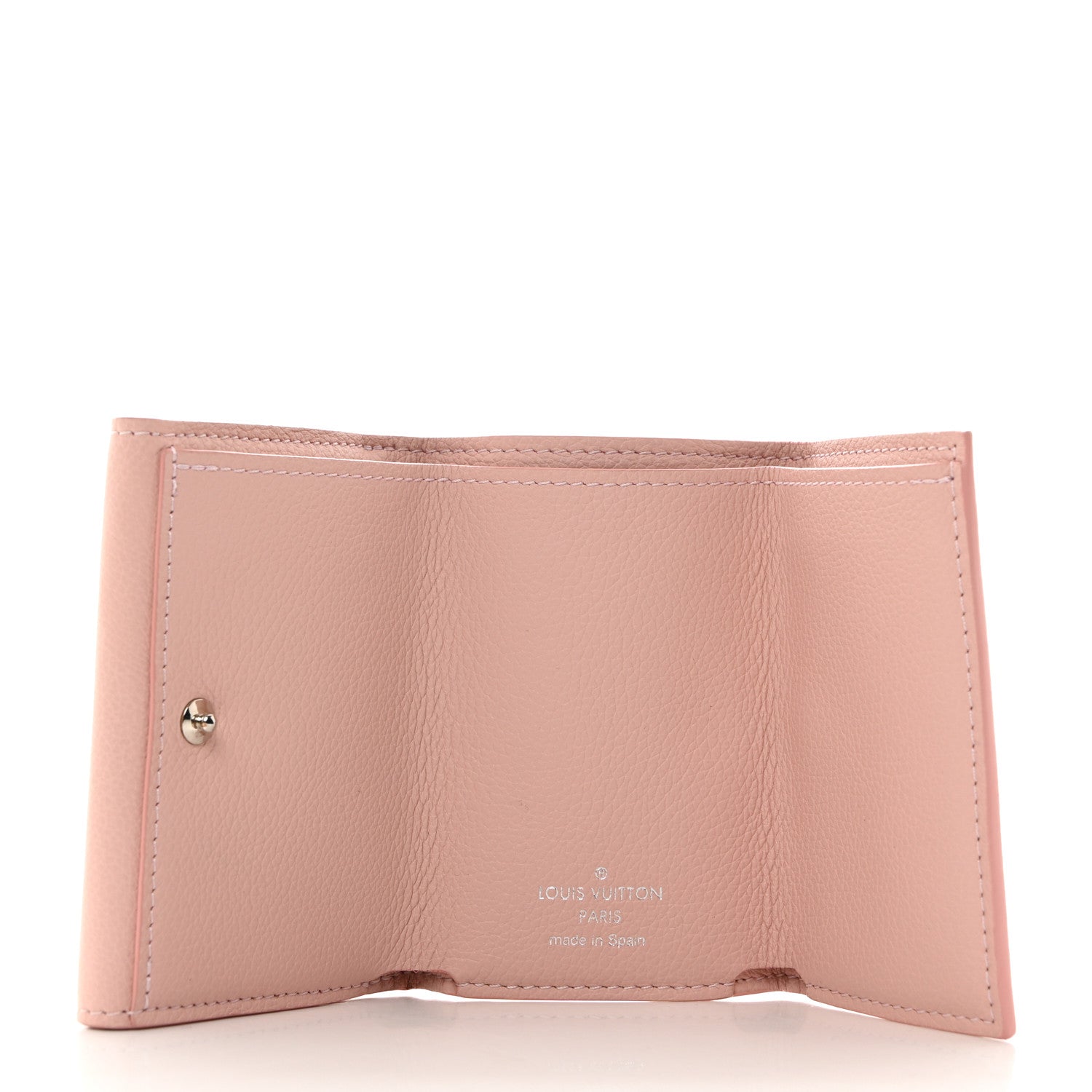 Louis Vuitton Soft Calfskin My Lockme Compact Wallet Rose Ballerine 5 of 8