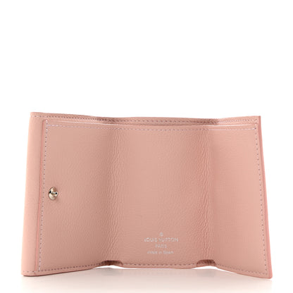 Louis Vuitton Soft Calfskin My Lockme Compact Wallet Rose Ballerine 5 of 8