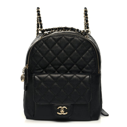 Chanel Caviar Quilted Medium Zip Around Backpack Black 1 of 11