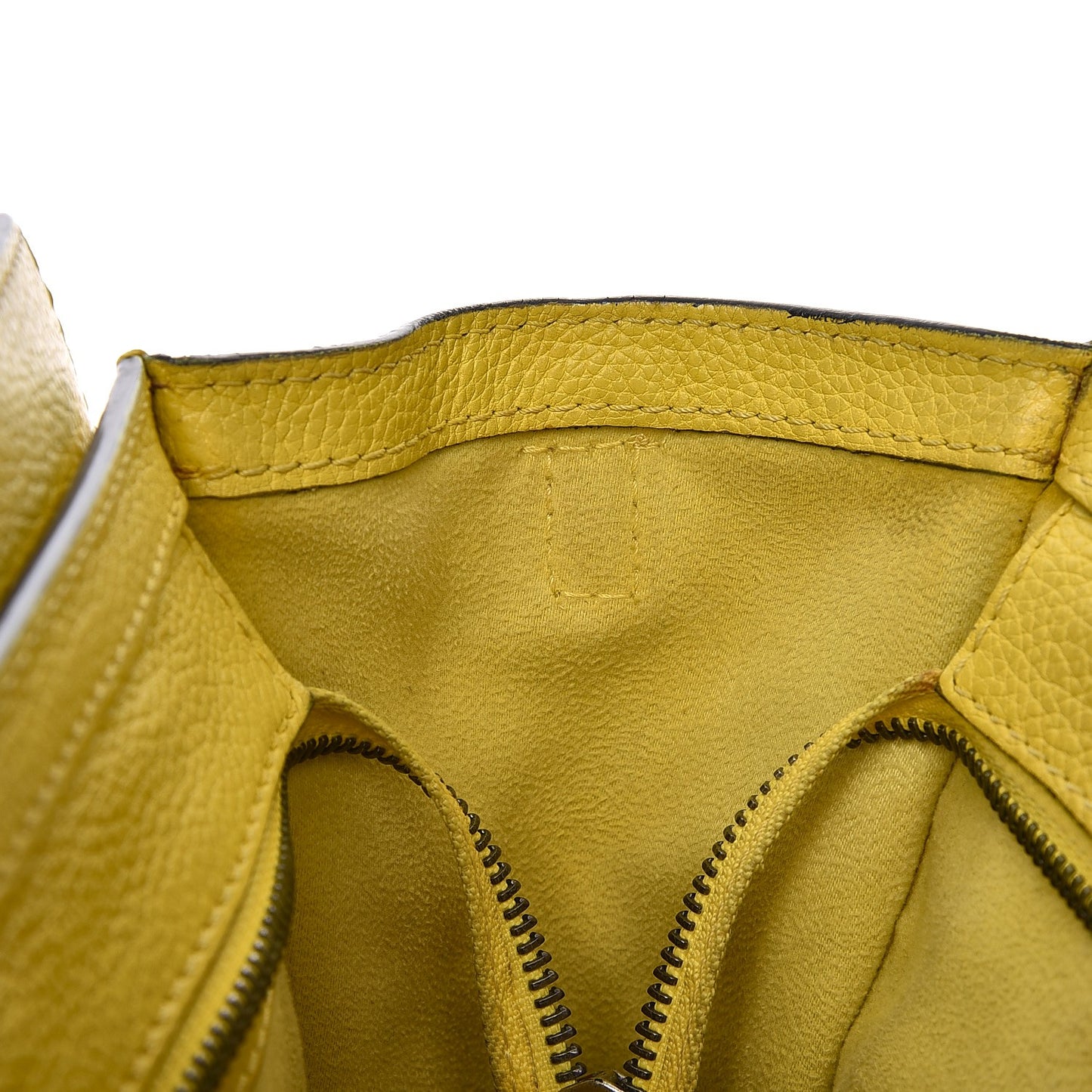 Drummed Calfskin Nano Luggage Citron