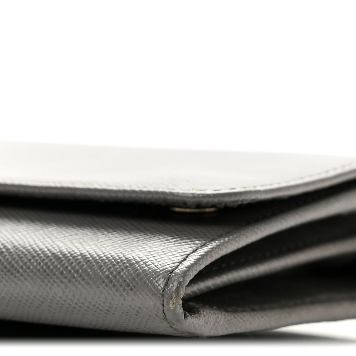 Prada Saffiano Metal Oro Chain Wallet Marmo 11 of 14