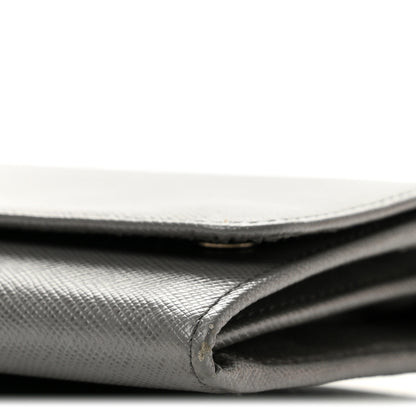 Prada Saffiano Metal Oro Chain Wallet Marmo 11 of 14