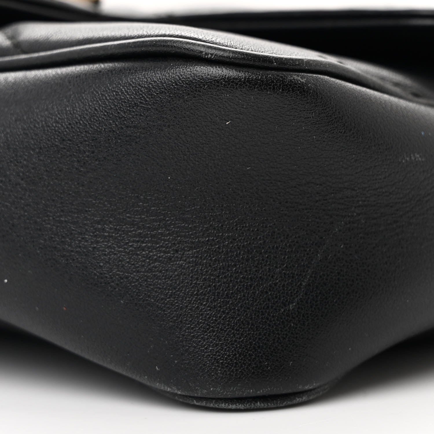 Gucci Calfskin Matelasse Super Mini GG Marmont Shoulder Bag Black 10 of 11