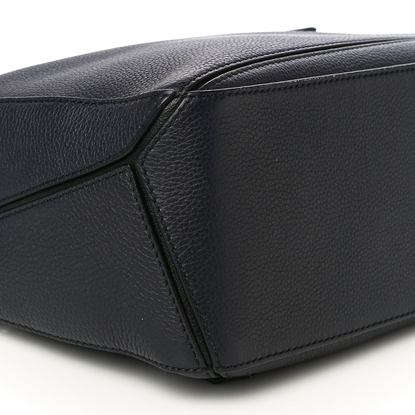 Calfskin Small Puzzle Bag Midnight Blue Black