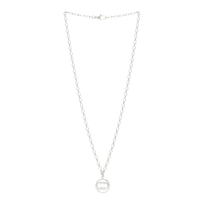 Gucci Sterling Silver Interlocking G Pendant Necklace 2 of 5
