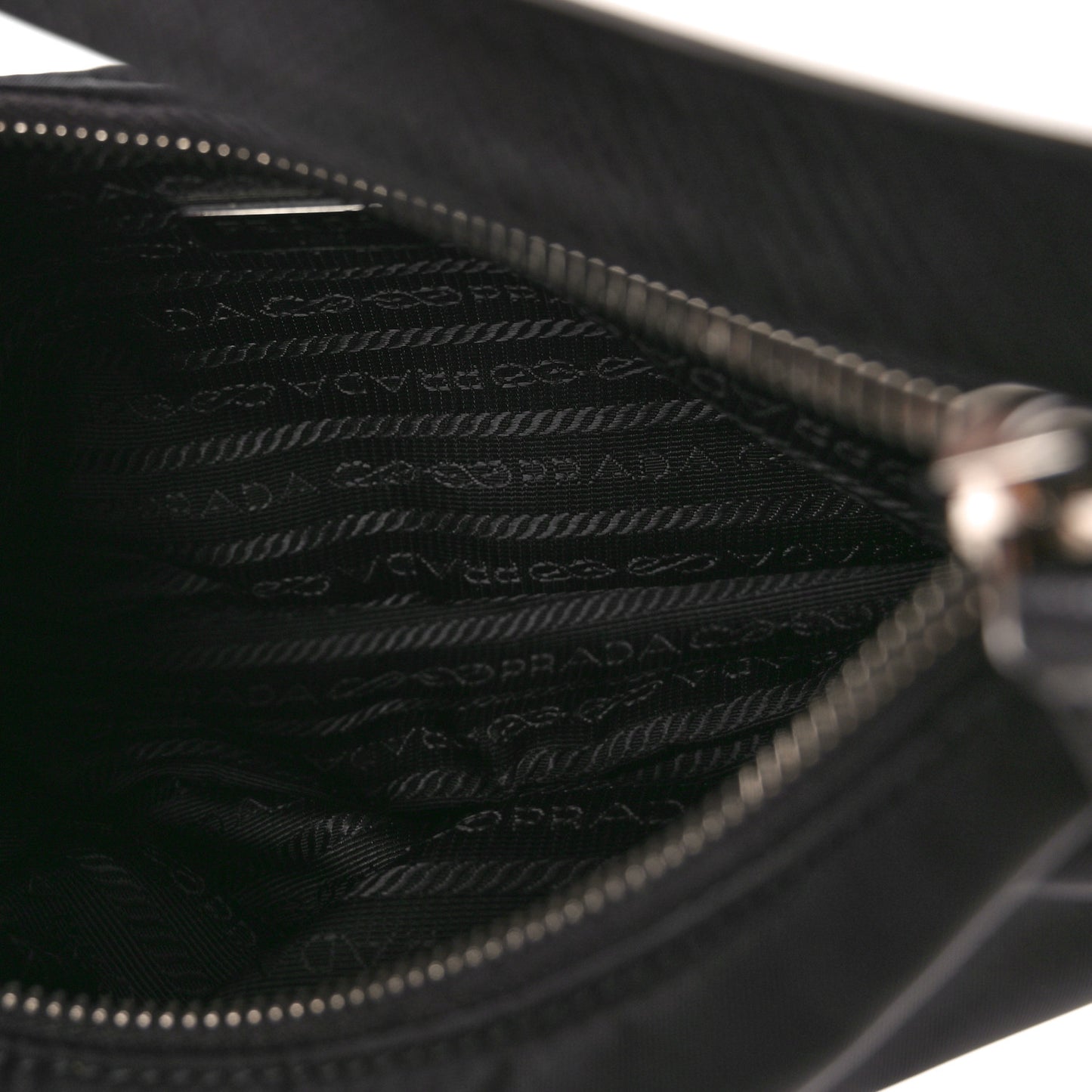 Tessuto Nylon Saffiano Mini Re-Edition 2005 Bag Black