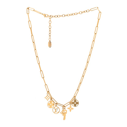 Louis Vuitton Metal Roman Holidays Necklace Gold 3 of 6