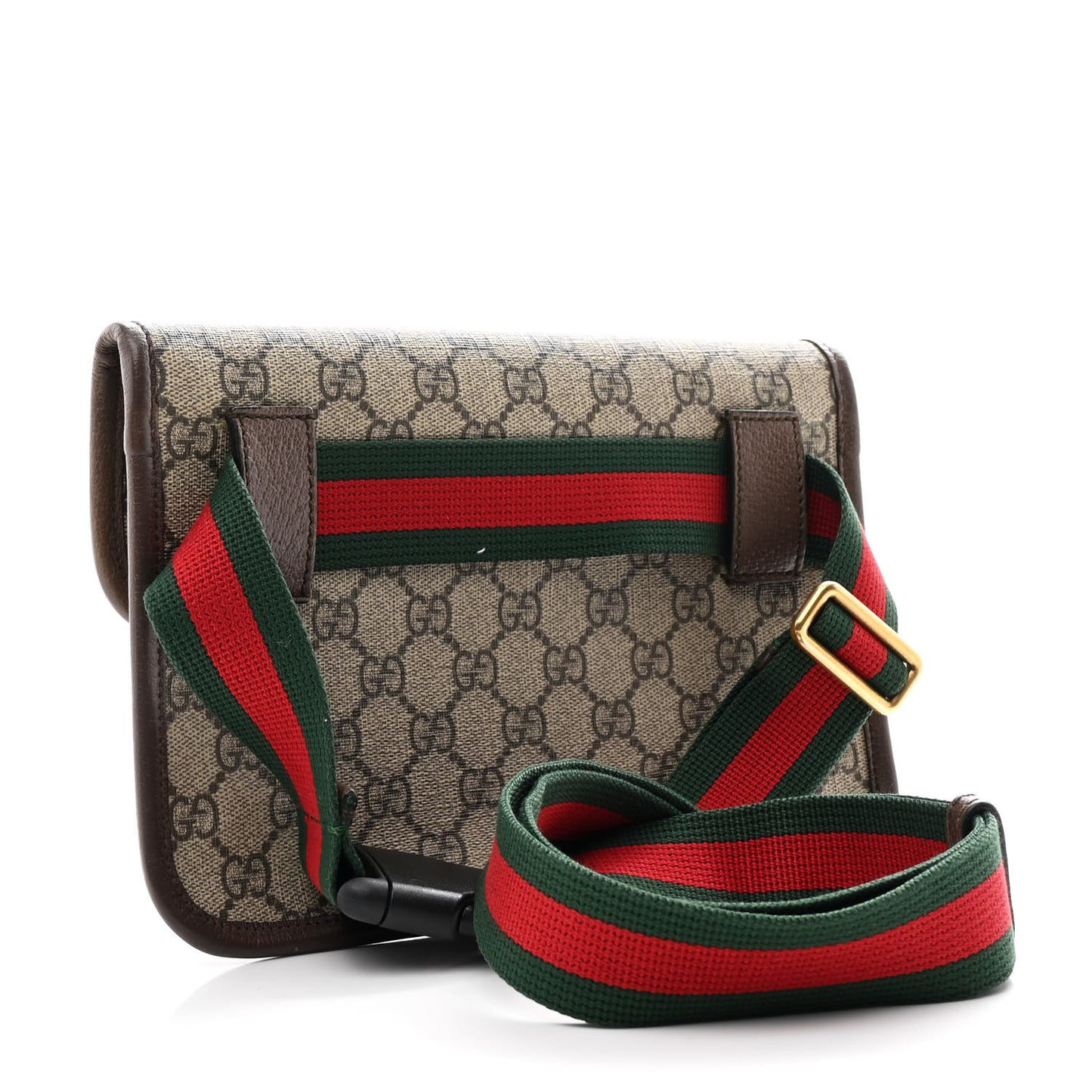 GG Supreme Monogram Neo Vintage Web Belt Bag Brown