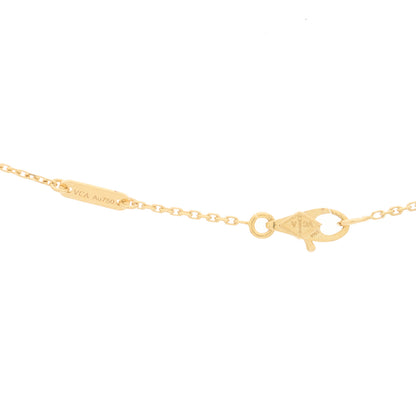 Van Cleef & Arpels 18K Yellow Gold Mother of Pearl Sweet Alhambra Pendant Necklace 4 of 6
