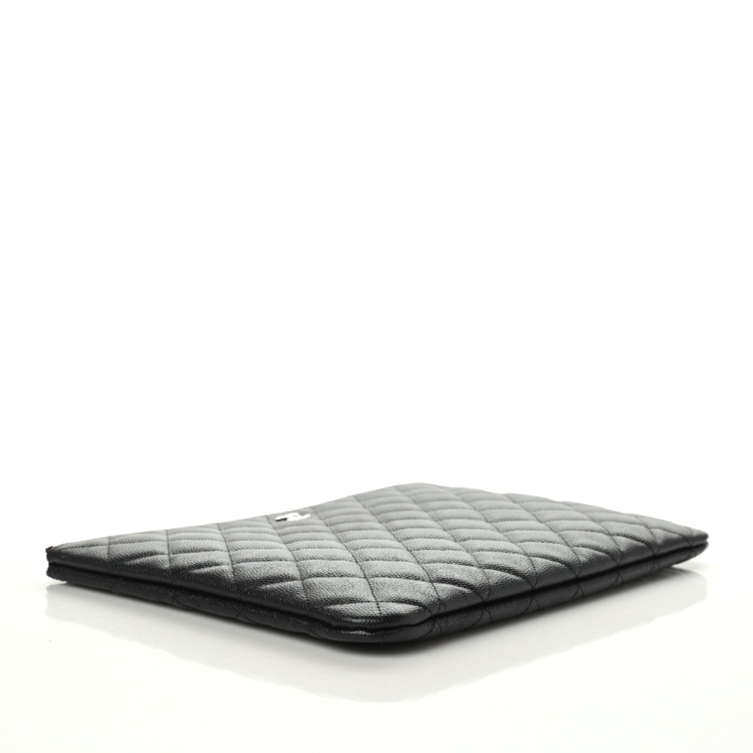 Chanel Caviar Quilted Medium Cosmetic Case Black 4 of 9