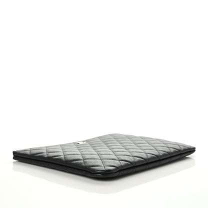 Chanel Caviar Quilted Medium Cosmetic Case Black 4 of 9