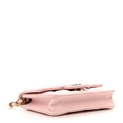 Chanel Caviar Quilted Mini Chain Bag Pink 3 of 9