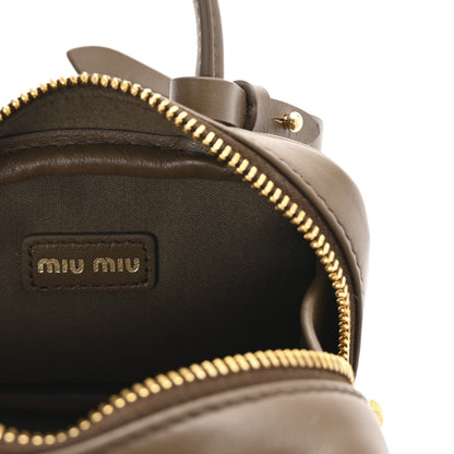 Miu Miu Calfskin Beau Micro Bag Tundra 6 of 9