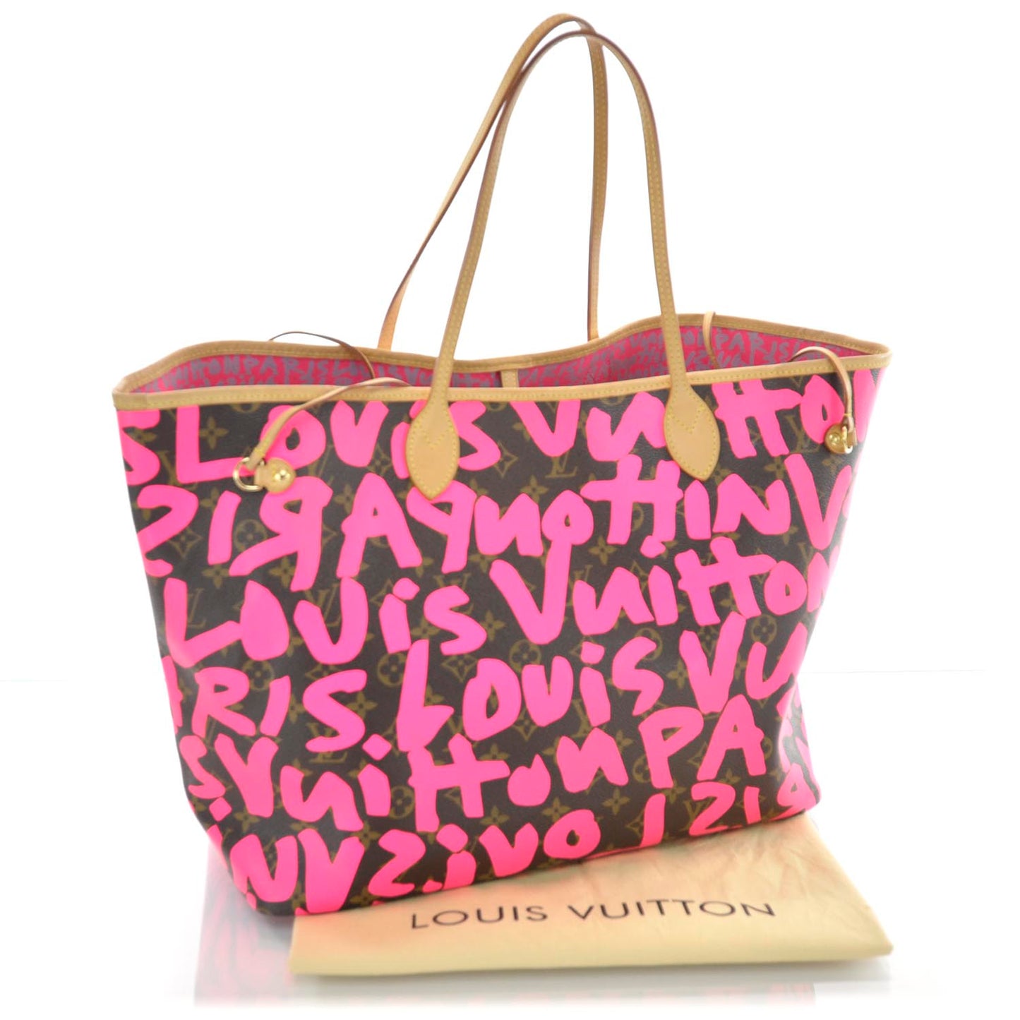 Monogram Graffiti Neverfull GM Fuchsia