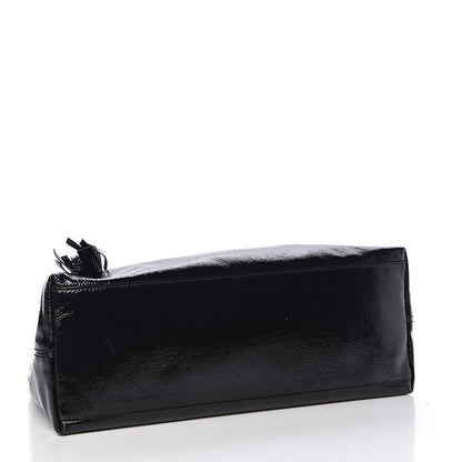 Gucci Patent Medium Soho Chain Shoulder Bag Black 4 of 10