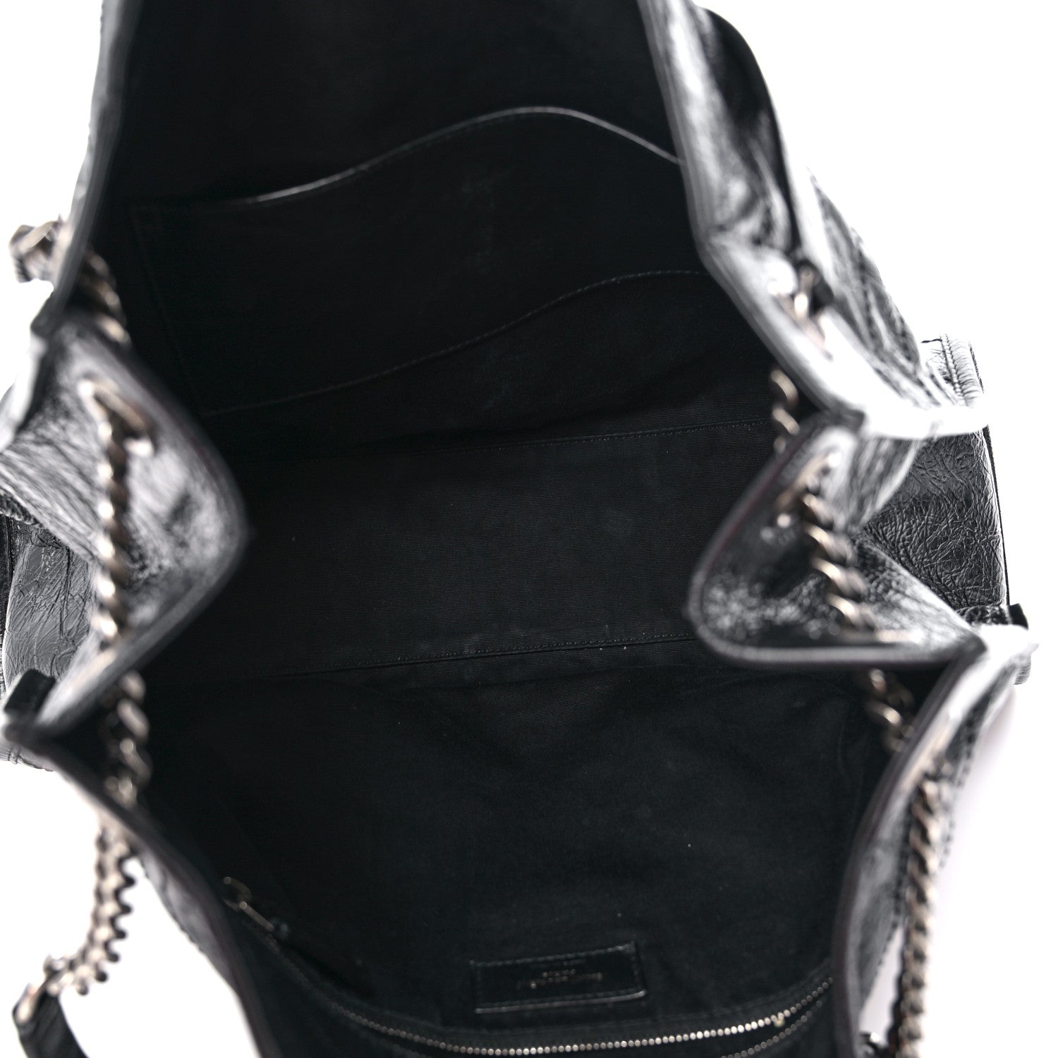Saint Laurent Crinkled Calfskin Matelasse Monogram Niki Shoulder Bag Black 6 of 14