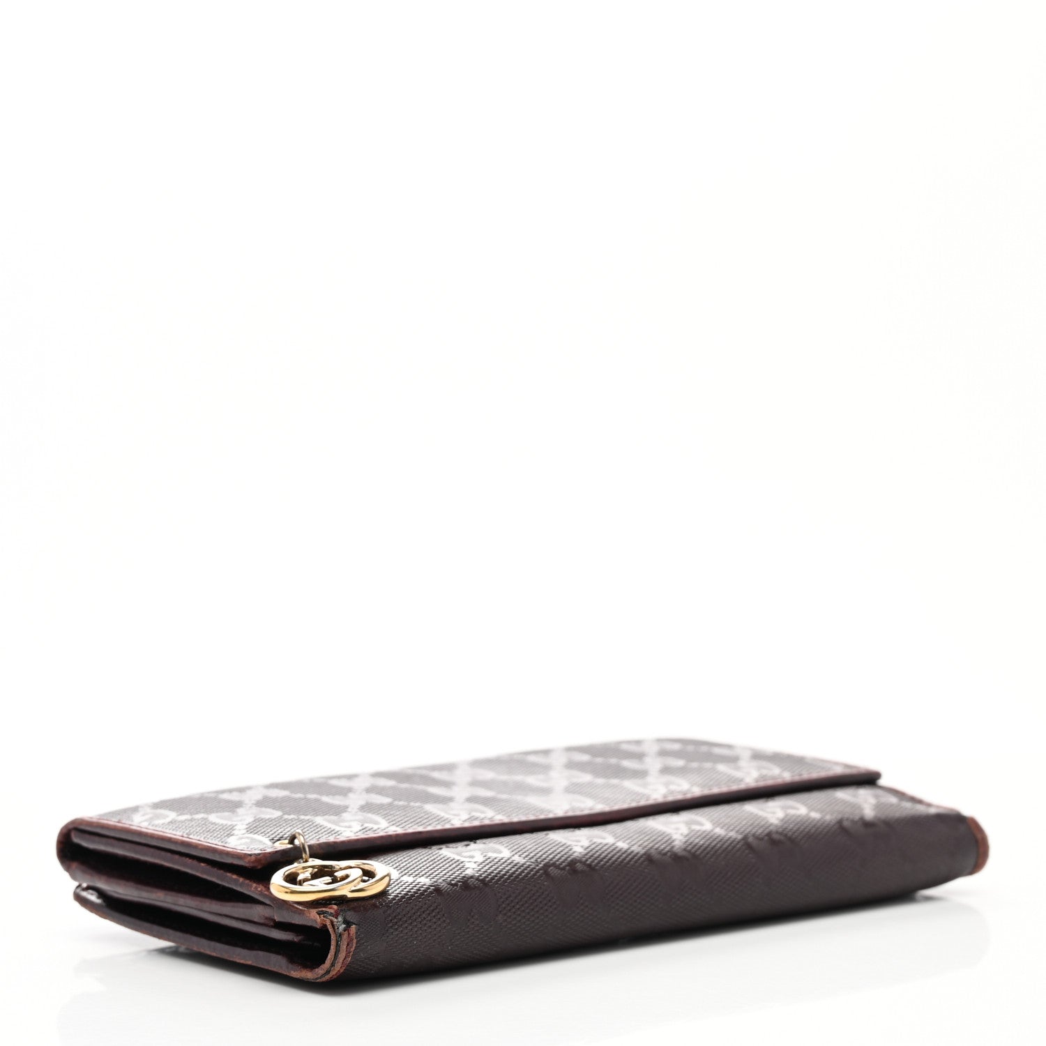 Gucci Imprime Monogram GG Pierce Continental Flap Wallet Bordeaux 4 of 10