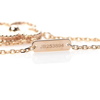 Van Cleef & Arpels 18K Rose Gold Vintage Alhambra Pendant Necklace 6 of 9
