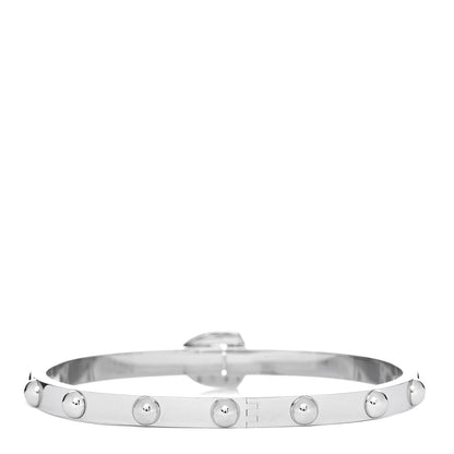 Louis Vuitton 18K White Gold Diamond Clous Bracelet 17 3 of 7