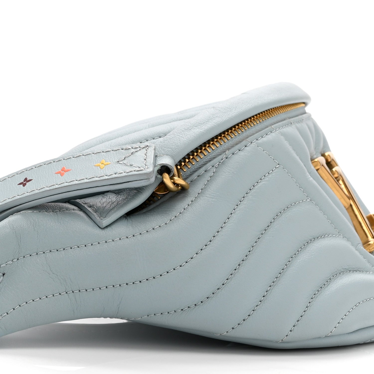 Louis Vuitton Calfskin New Wave Bumbag Porcelain Blue 8 of 9