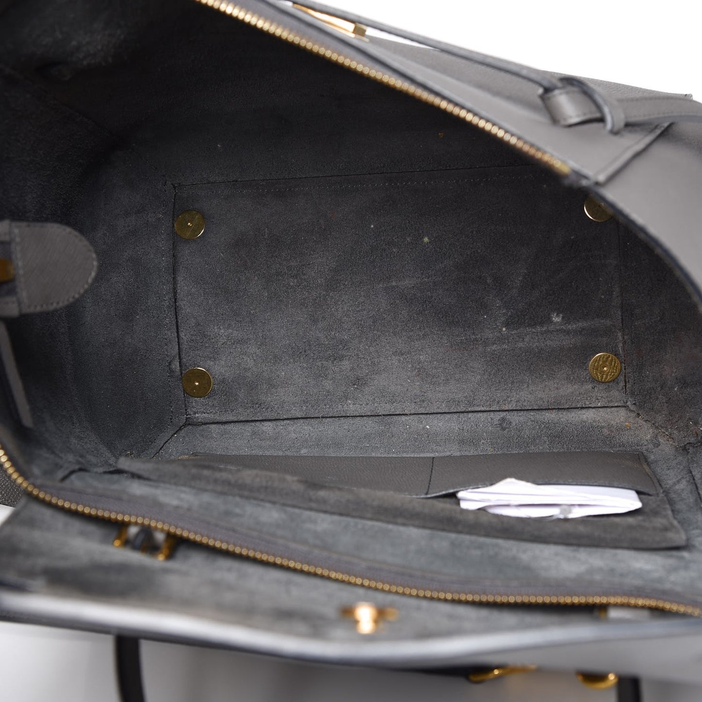 Grained Calfskin Mini Belt Bag Grey
