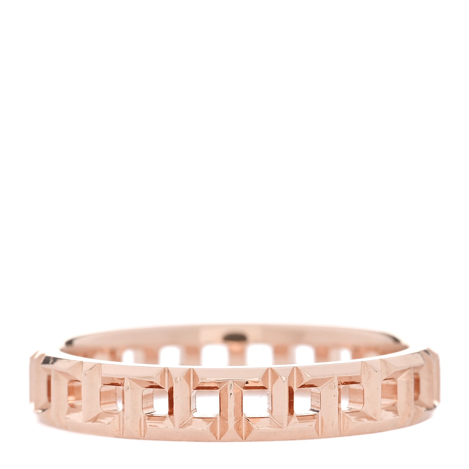 Tiffany 18K Rose Gold Narrow T True Ring 52 6 1 of 5