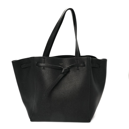 Celine Soft Grained Calfskin Small Belt Cabas Phantom Black 1 of 10