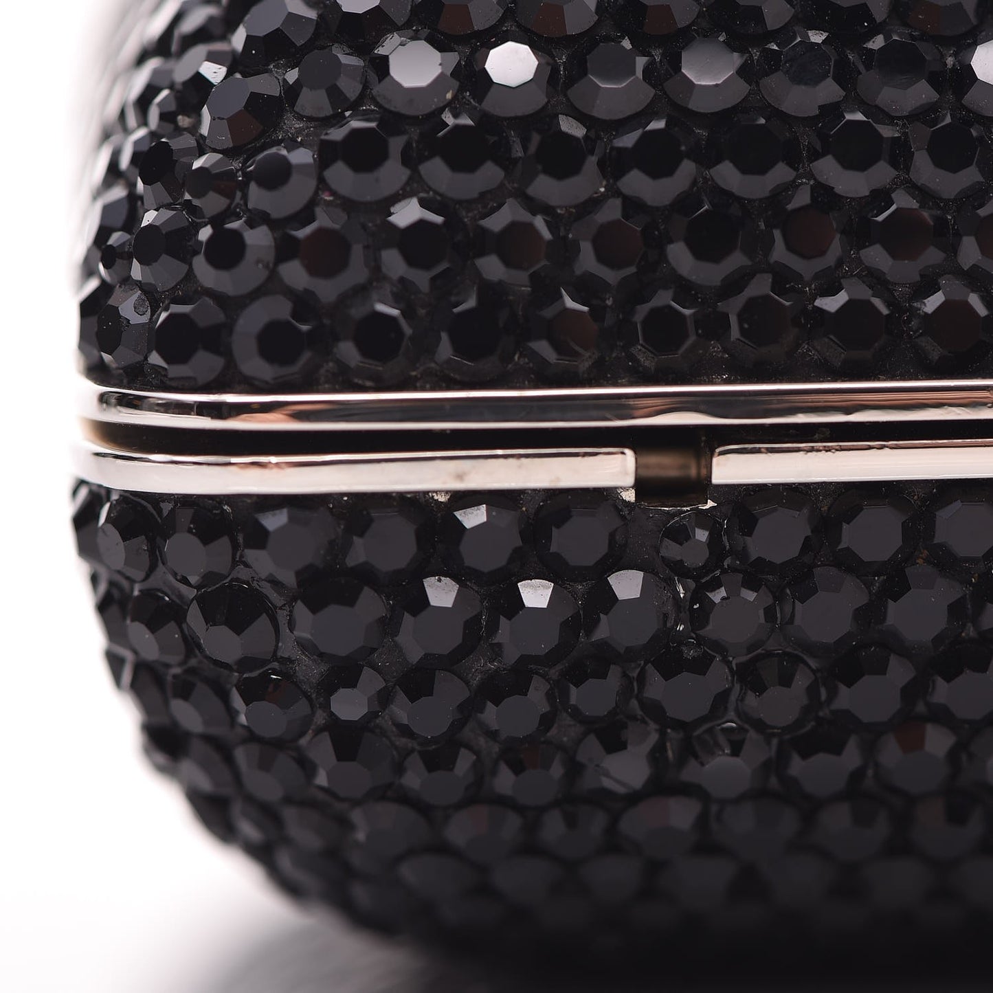 Swarovski Crystal Minaudiere Clutch Black