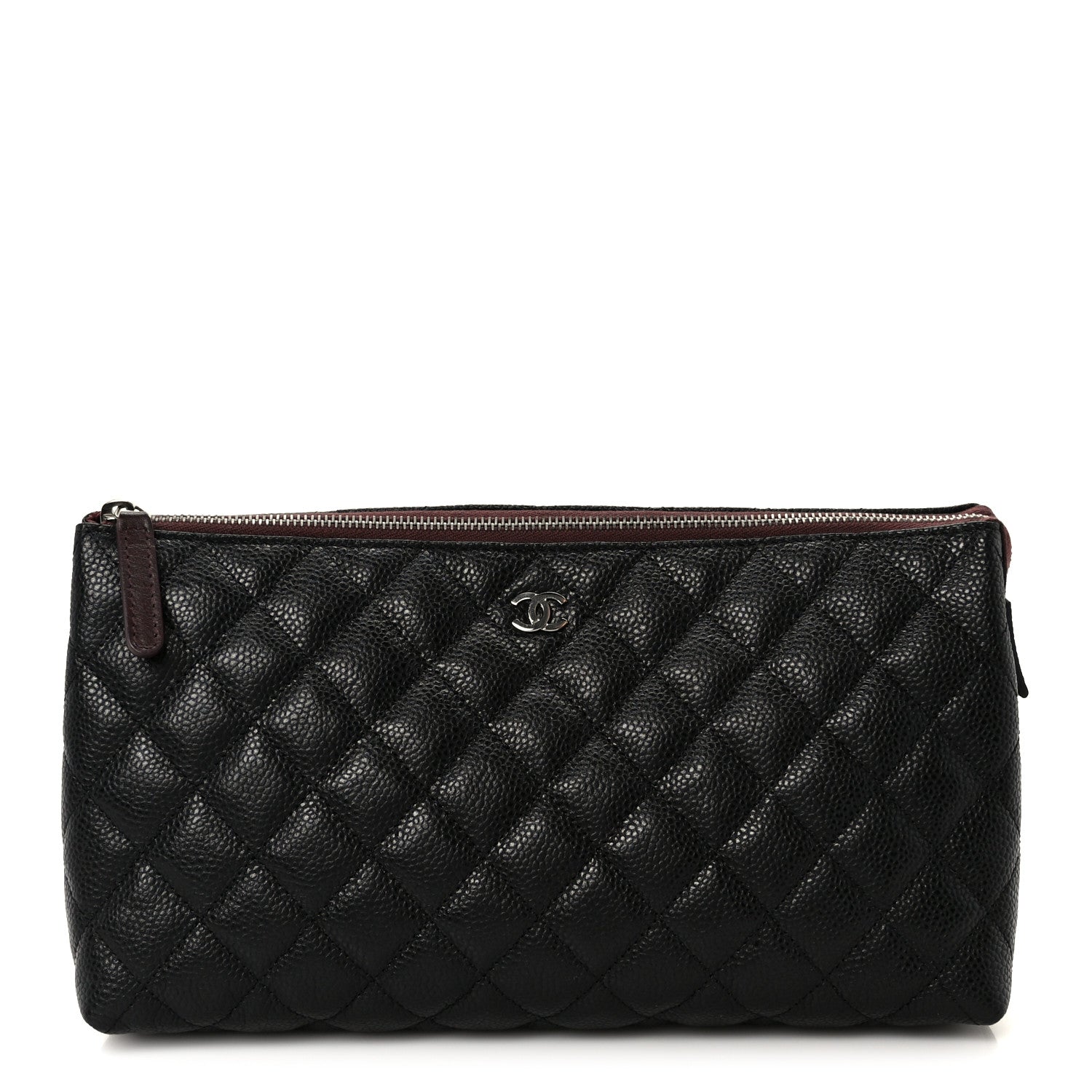 Chanel Caviar Quilted Cosmetic Case Black 1 of 10