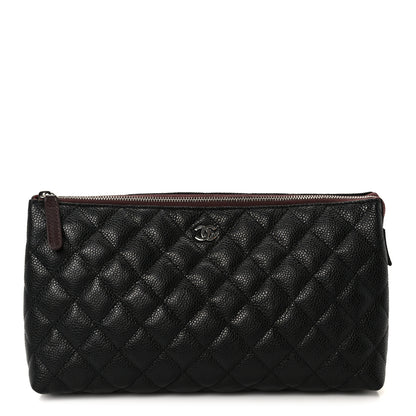 Chanel Caviar Quilted Cosmetic Case Black 1 of 10