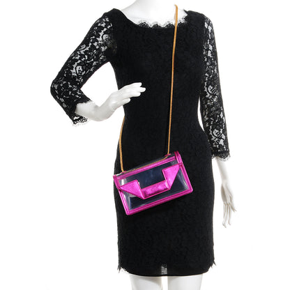 Saint Laurent Vinyl Mini Betty Pink Metal 2 of 8