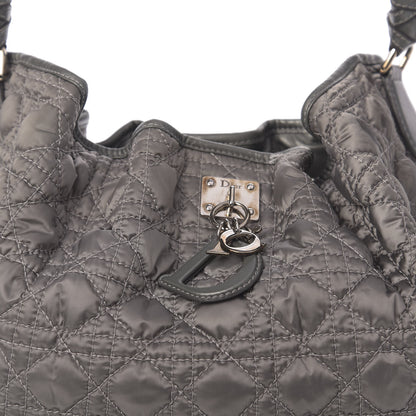 Christian Dior Satin Cannage Charming Hobo Grey 9 of 11