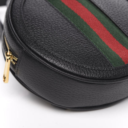 Gucci Grained Calfskin Web Mini Ophidia Round Backpack Black 7 of 9