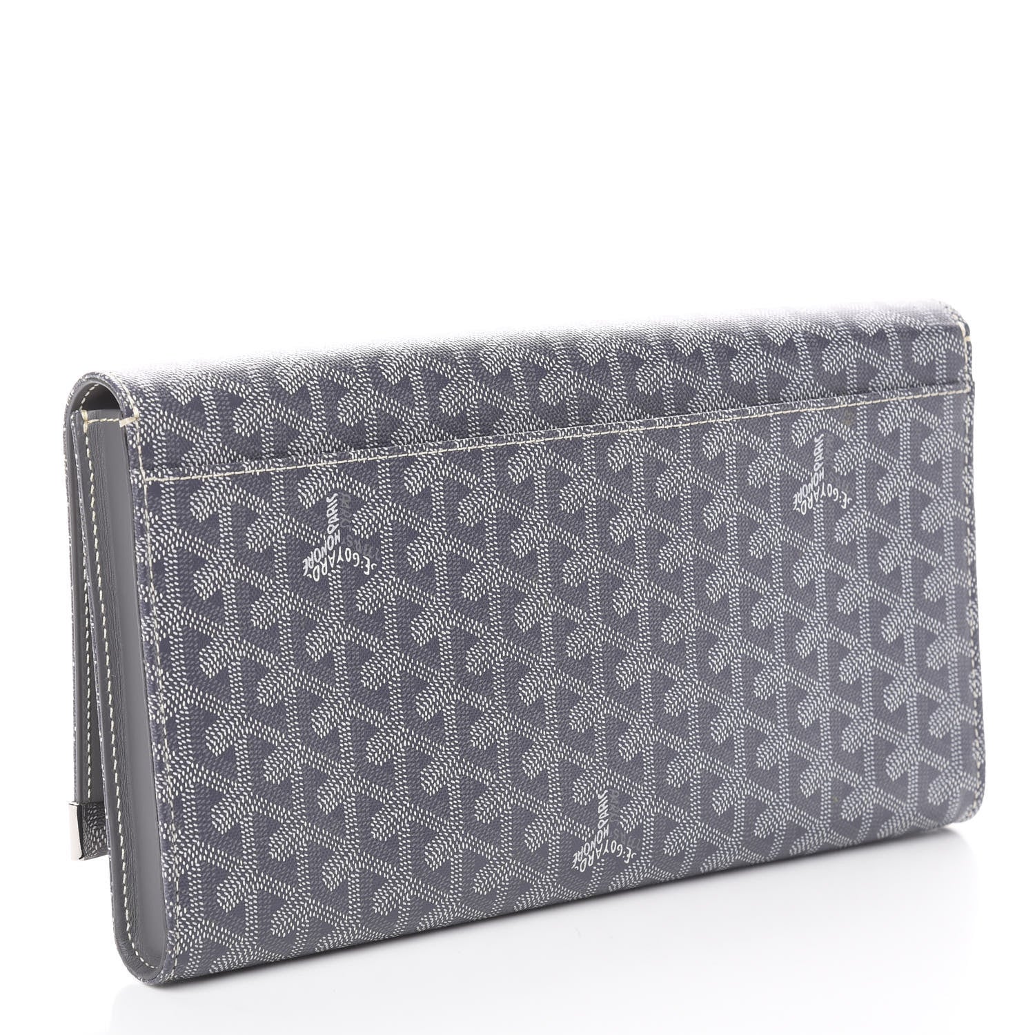 Goyard Goyardine Monte Carlo Bois Clutch Grey 2 of 6