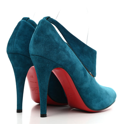Christian Louboutin Veau Velours Miss Zorra 100 Pumps 37 Peacoock 4 of 9
