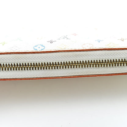 Louis Vuitton Monogram Multicolor Zippy Wallet White Orange 12 of 13