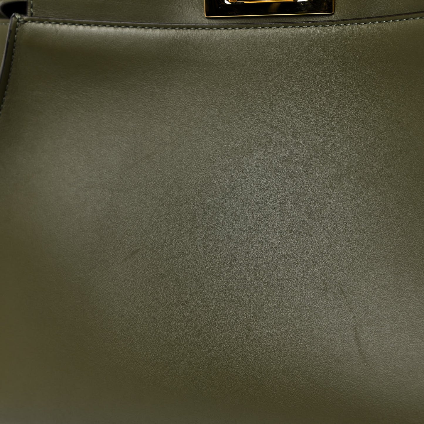Vitello Seta Light Aura Shiny Nappa Medium Peekaboo I SEE U Satchel Equatore Cuoio