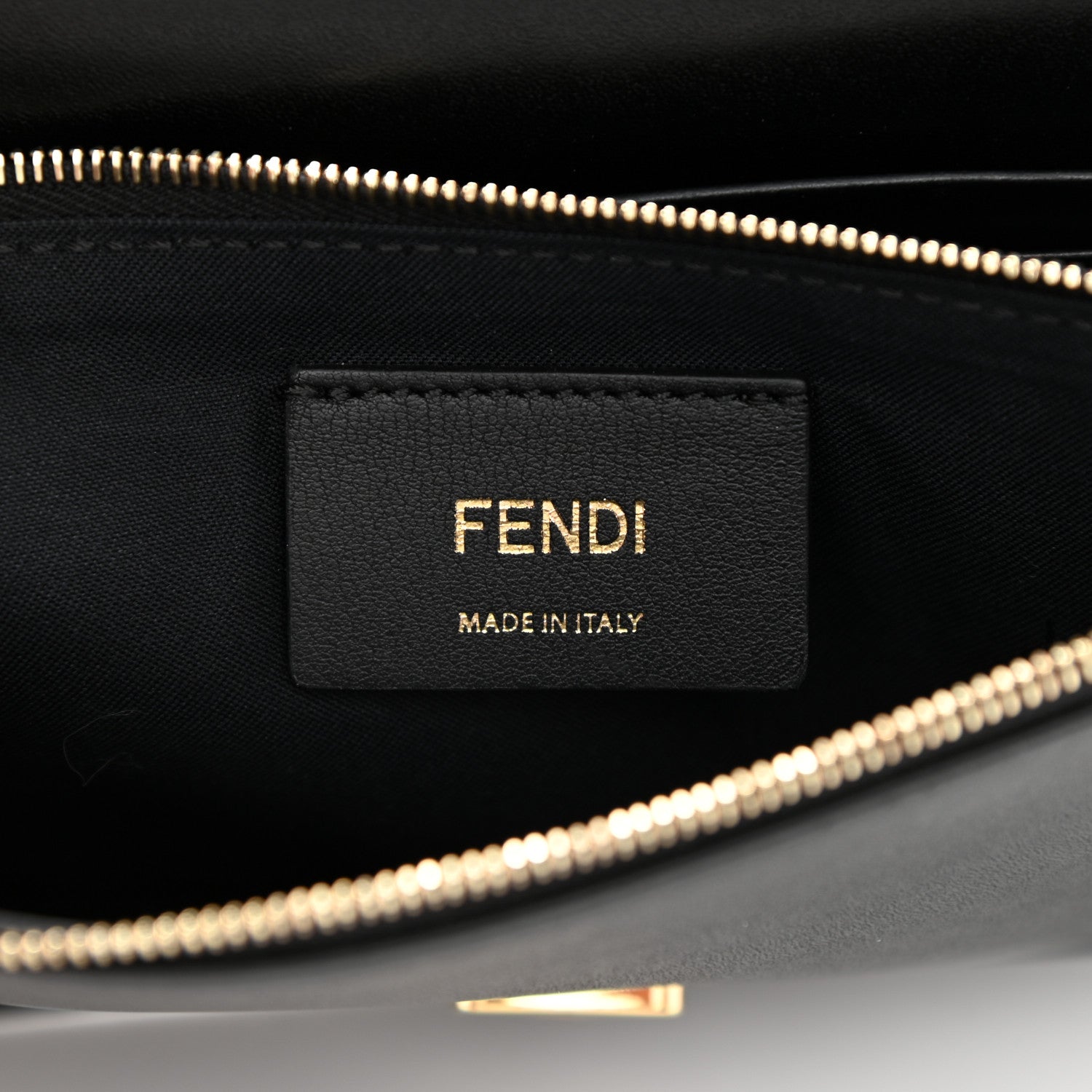 Fendi Vitello Liberty Lucido F is Fendi Medium Envelope Wallet on Chain Black 6 of 10