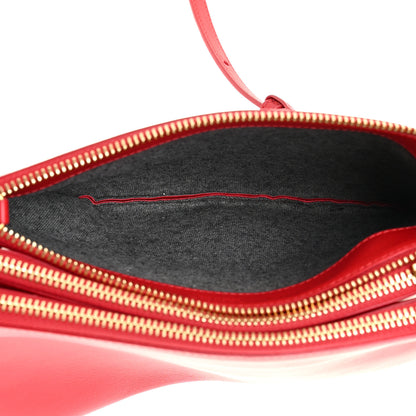 Celine Lambskin Small Trio Crossbody Bag Red 5 of 12
