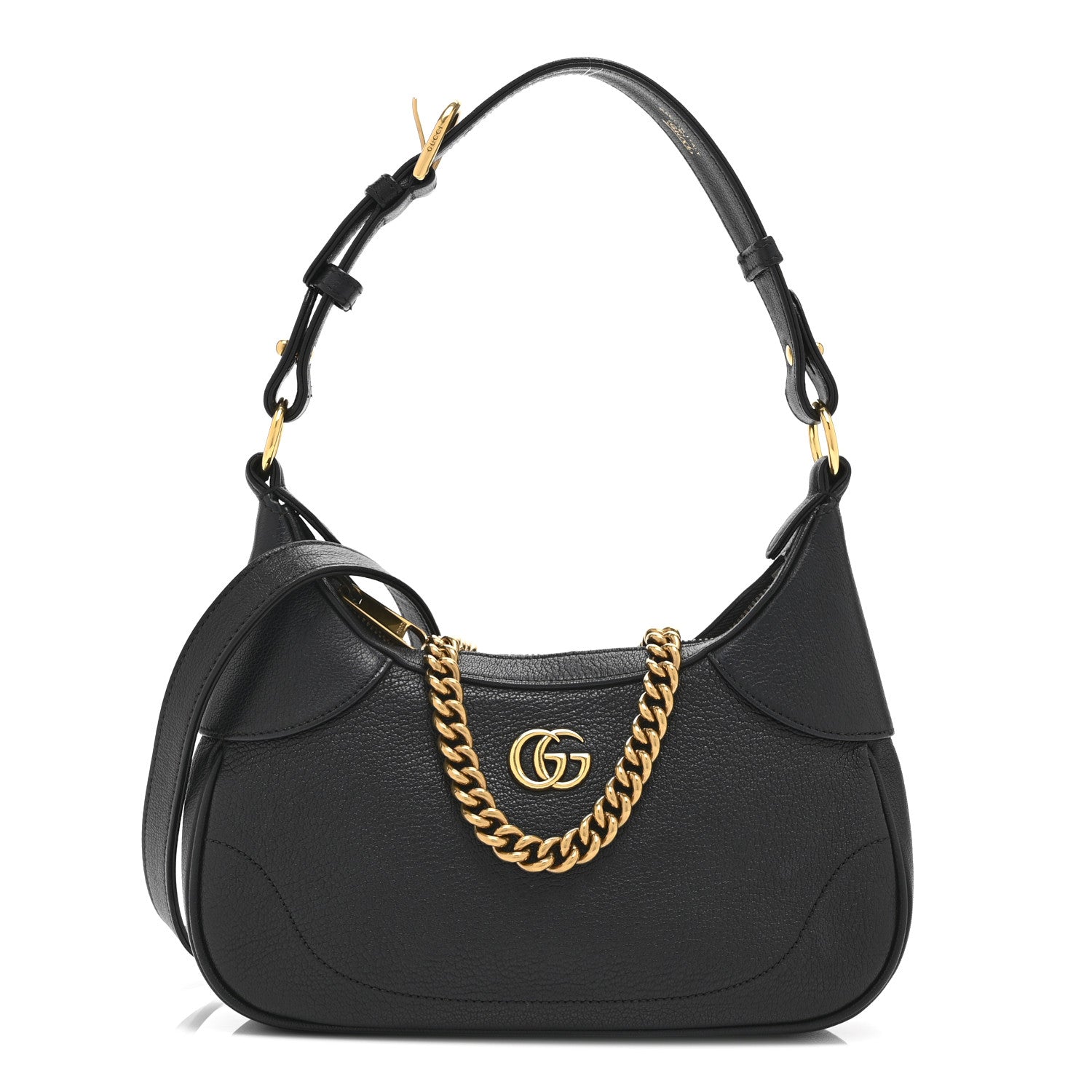 Gucci Goatskin Small Aphrodite Shoulder Bag Black 1 of 13