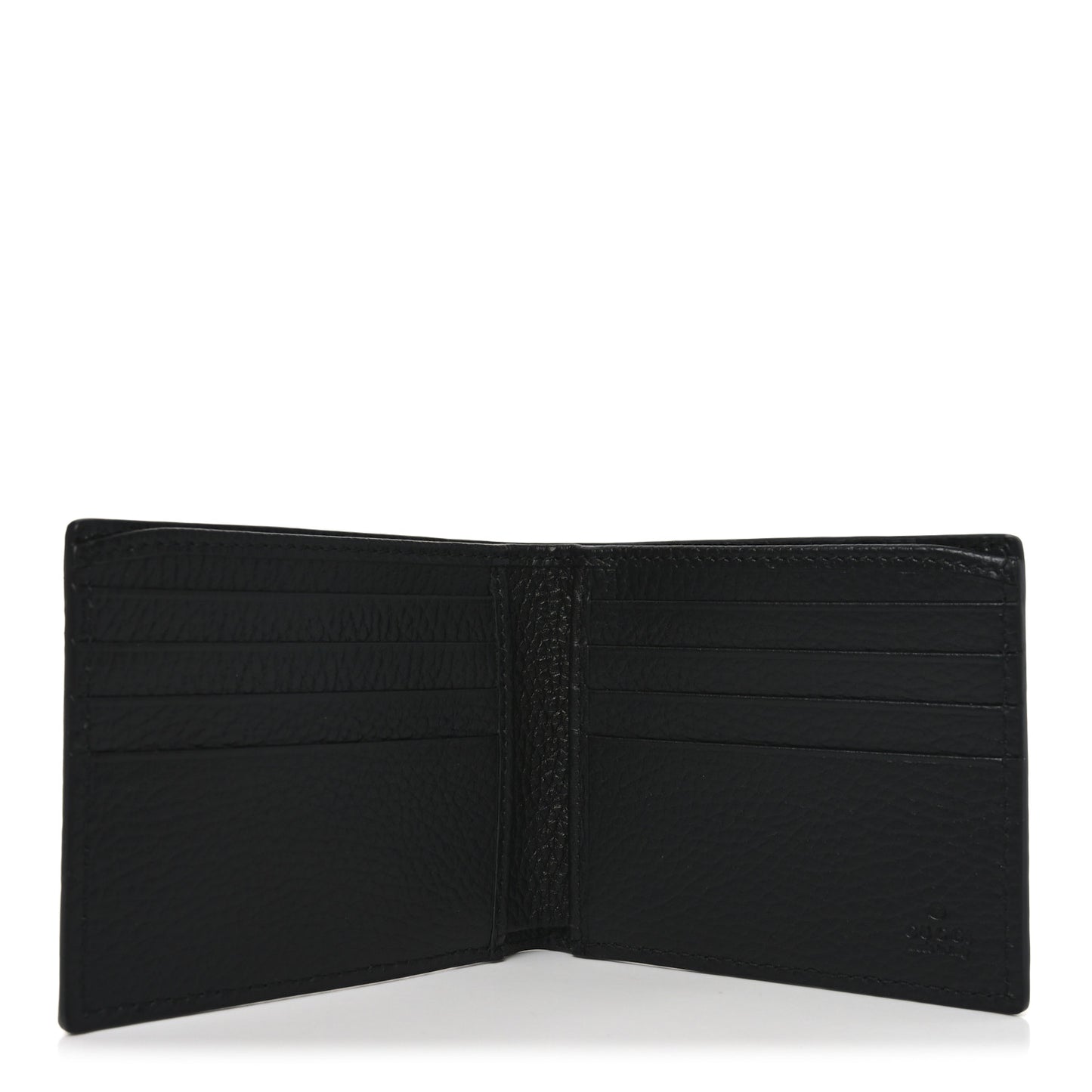 Piuma Calfskin Jumbo GG Embossed Wallet Black