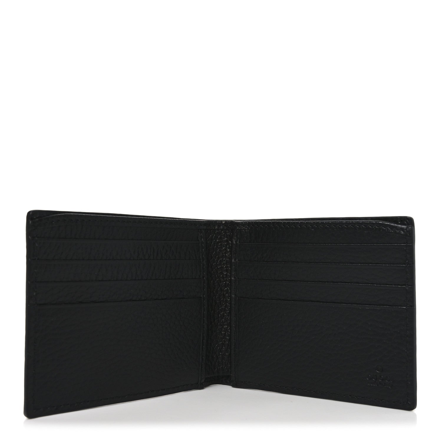 Gucci Piuma Calfskin Jumbo GG Embossed Wallet Black 5 of 7