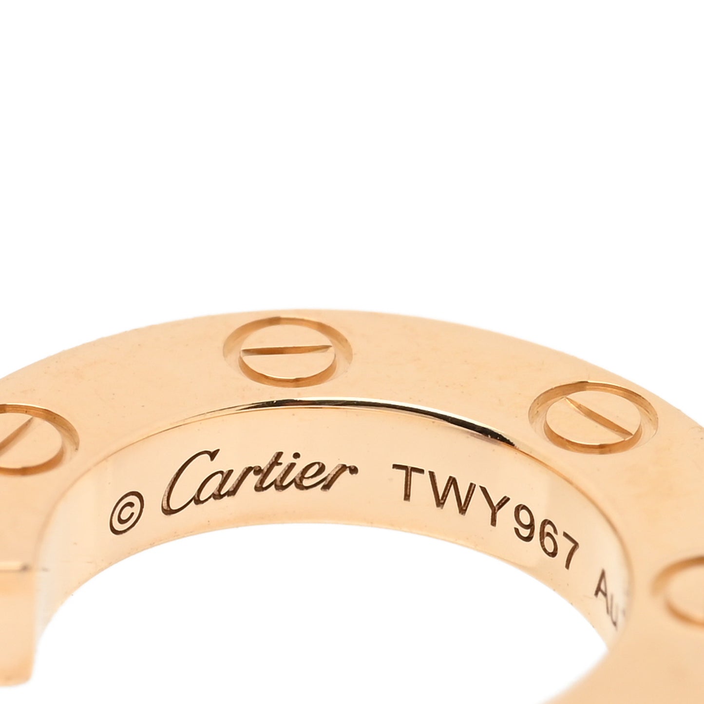 18K Yellow Gold Single LOVE Hoop Earring