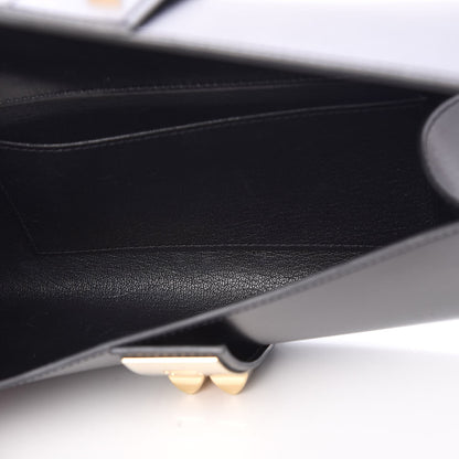 Hermes Tadelakt Medor 23 Clutch Black 6 of 9