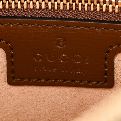 Gucci GG Supreme Monogram Small Horsebit 1955 Shoulder Bag Beige Brown Sugar 6 of 11
